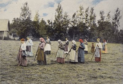 Haymaking Near Moscow by European Photographer